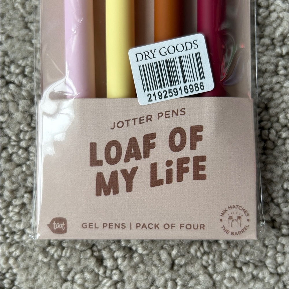 Talking Out of Turn "Loaf of My Life" Jotter Pen Set NEW - Picture 3 of 6